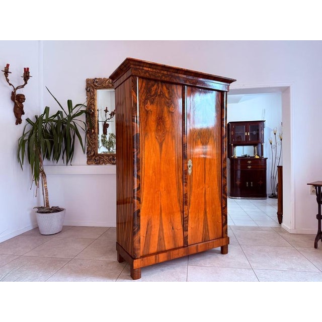 Antique Biedermeier Hall Wardrobe For Sale - Image 4 of 18