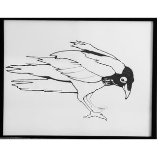 Raven, Original Drawing by Tawna Allred For Sale