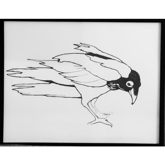 Raven, Original Drawing by Tawna Allred For Sale