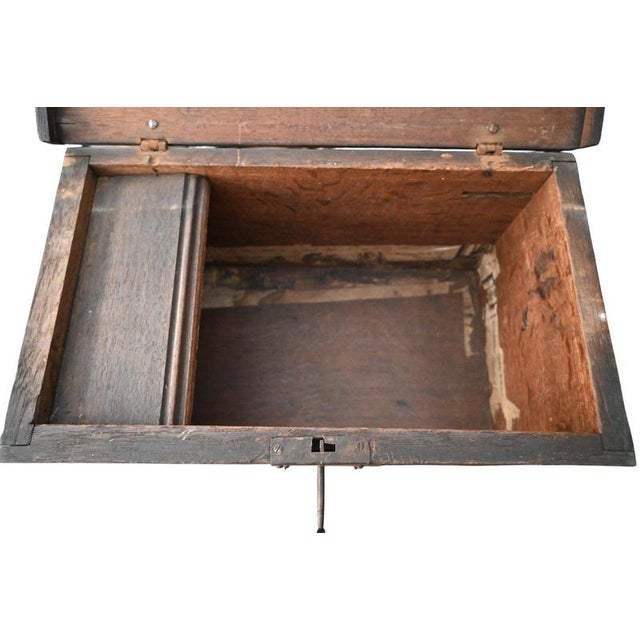 Gothic Oak Chest, Northern France, 1360 For Sale - Image 4 of 6