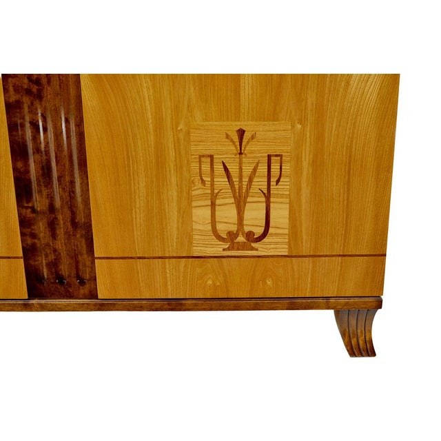 Art Deco Scandinavian Elm and Birch Cabinet, 1940 For Sale - Image 10 of 12