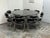Art Deco Late 20th Century Attribute to Donald Deskey French Art Deco Table + Eight Chairs Set For Sale - Image 3 of 12