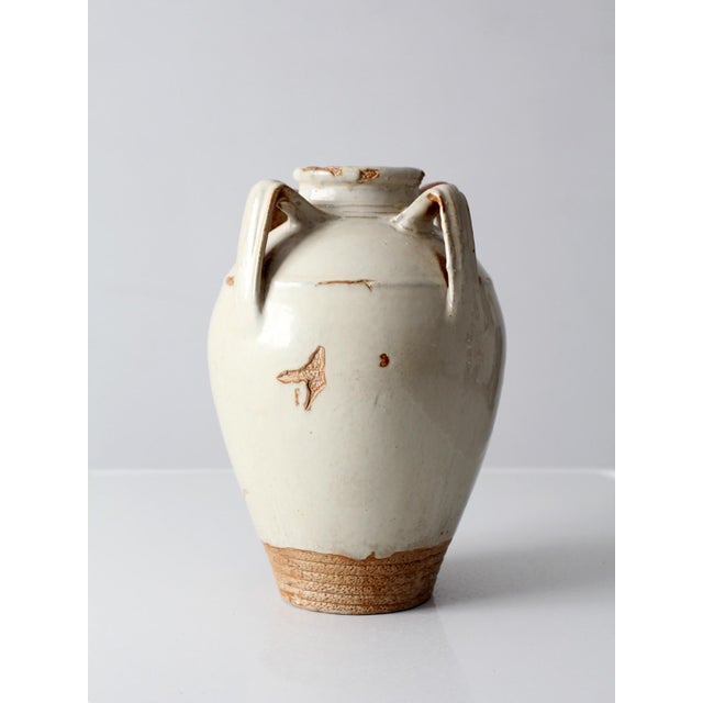 Vintage Handmade Studio Pottery Amphora Vase For Sale - Image 13 of 16