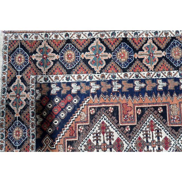 1920s 1920s, Antique Persian Afshar Rug 3.8' X 4.6' (115cm X 142cm) For Sale - Image 5 of 12