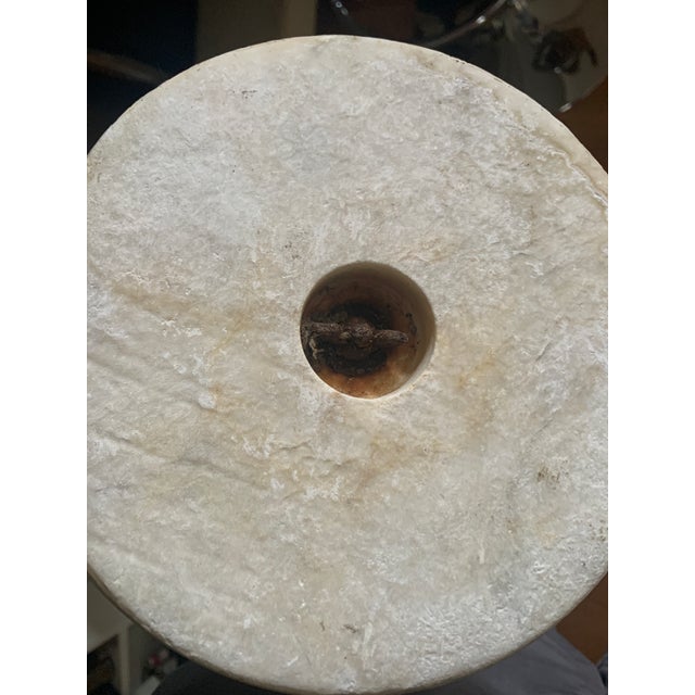 Stone Vintage Marble Pedestal For Sale - Image 7 of 7