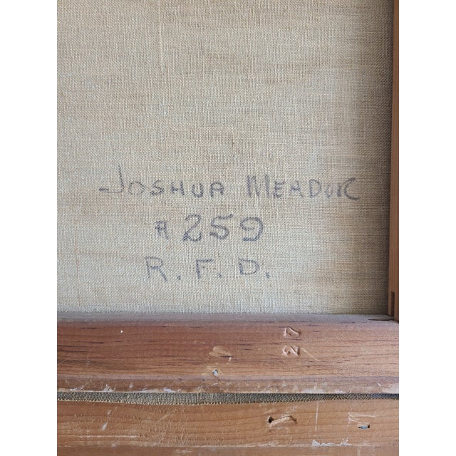 Joshua Meador Vintage Oil Painting Plein Air Rural California Landscape For Sale - Image 15 of 18