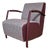 Vintage Lounge Chair in Bordeaux For Sale