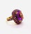 Bochic “Orient” Vintage Natural Ruby & Amethyst Ring Set In 18 K Gold & Silver For Sale - Image 10 of 12