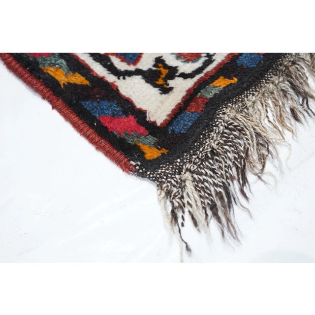 Navy Blue Antique Shiraz Rug 5'1'' X 10'6'' For Sale - Image 8 of 11