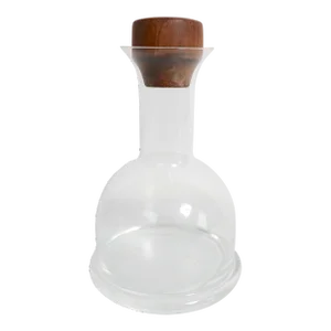1970s Jens Quistgaard for Dansk Glass and Teak Wine Carafe
