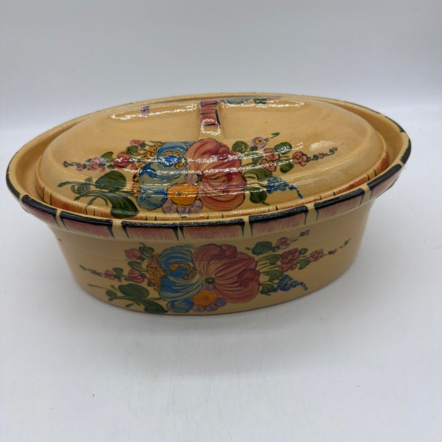 Vintage Hand-Painted French Covered Terrine, H. Siegfried, Soufflenheim, Alsace For Sale - Image 13 of 13