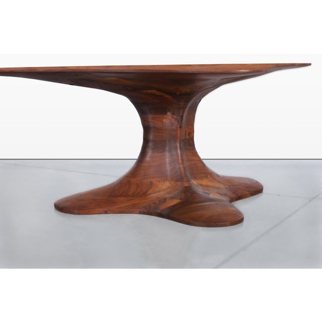Wood 20th Century American Studio Craft Walnut Coffee Table For Sale - Image 7 of 13