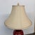 Oxblood Table Lamp With Bell Shade, Asian Influenced For Sale - Image 4 of 11