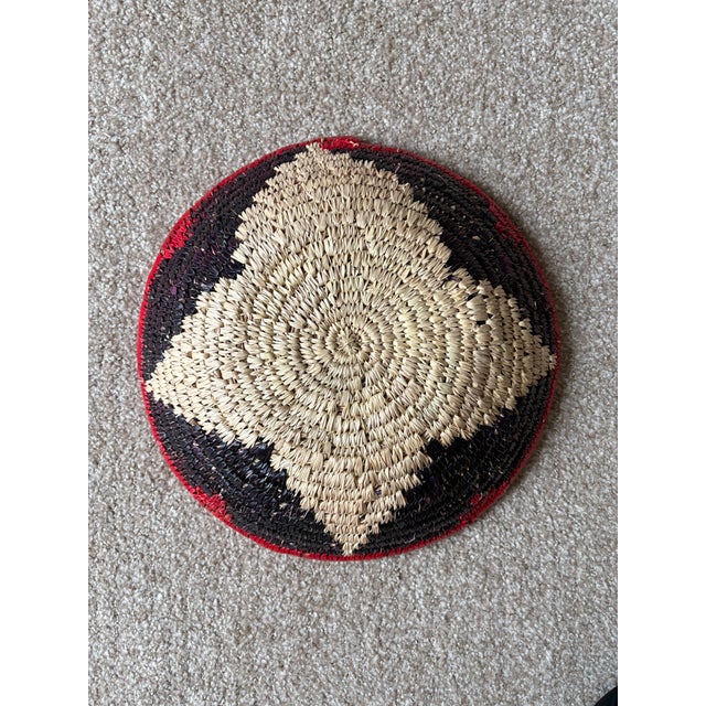 African African Coiled Straw Basket For Sale - Image 3 of 3