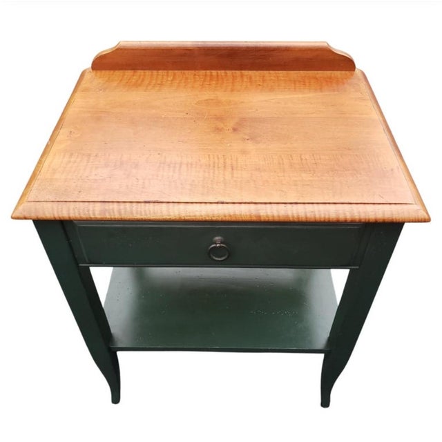 Ethan Allen Country Crossings Collection Maple Birch Side Table, a Pair