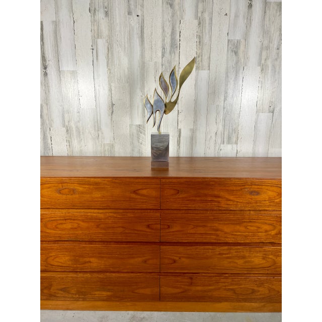 1980's Aluminum and Brass Sculpture by Michel For Sale - Image 9 of 13