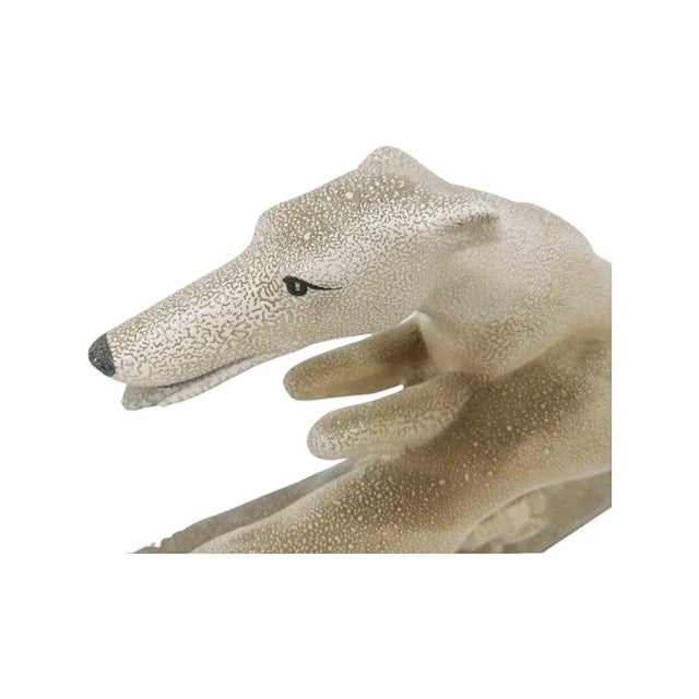 1930s French Art Deco Greyhound Couple Sculpture by Charles Lemanceau For Sale - Image 4 of 8