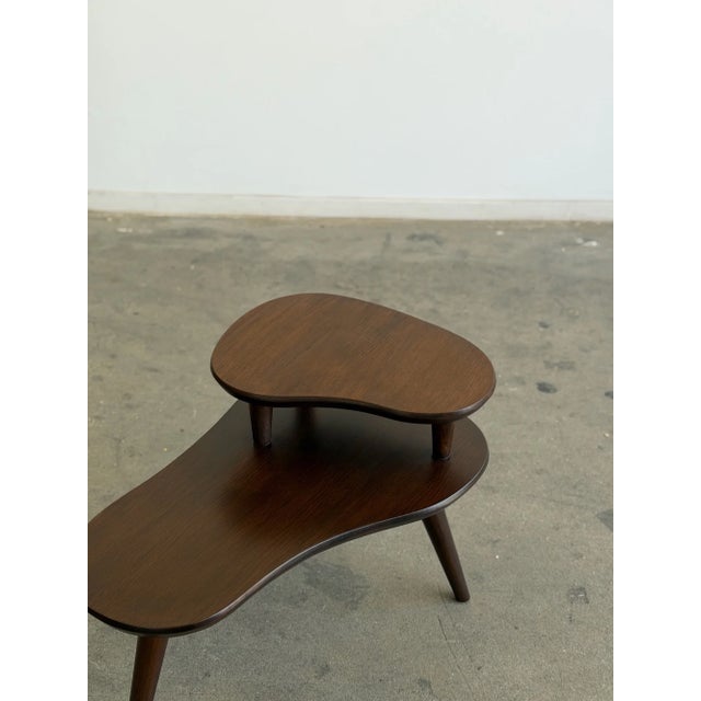 Wood Vintage Oak Two-Tier Side Table For Sale - Image 7 of 9