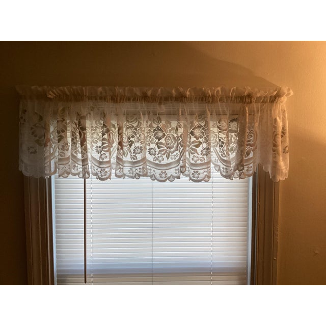 Four Vintage Lace Valances For Sale - Image 12 of 16