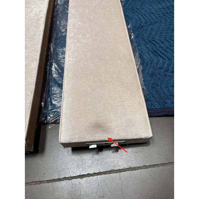 Bridgitte Ivory Mirror Bed by Haute House - King Size For Sale - Image 11 of 12