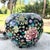 Beautiful vintage Chinese porcelain ginger jar richly decorated with intricate hand-painted floral motifs. The rounded...