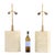 A sophisticated pair of six-sided table lamps dating to circa 1960, crafted in brass and parchment and executed in the...