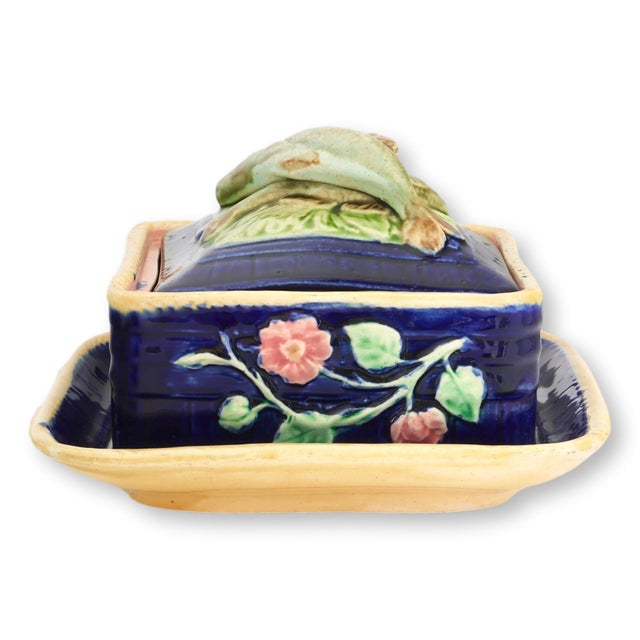 Antique English Majolica Sardine Box For Sale - Image 4 of 8
