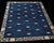 Chinese 1880s Navy Blue Classic Antique Chinese Peking Rug 8'2" X 9'6" Hand Knotted Wool Carpet For Sale - Image 3 of 6