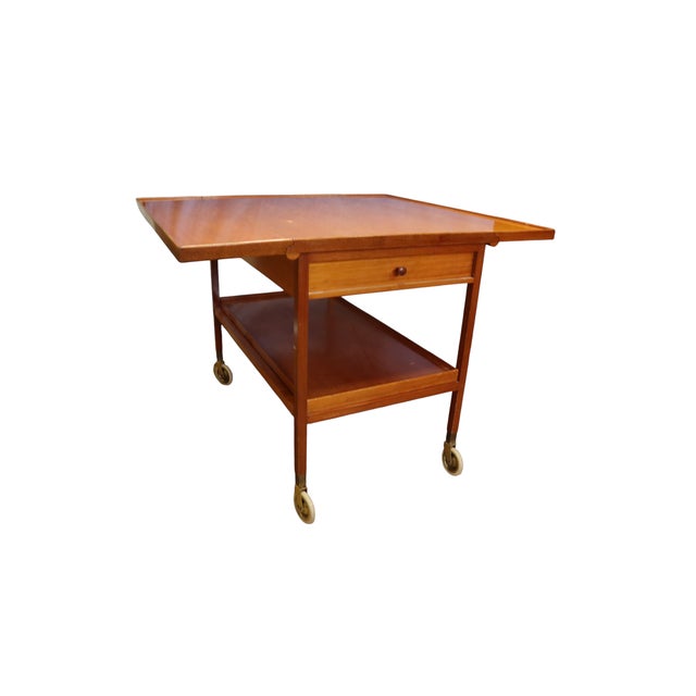 Wood Mid-Century Modern Josef Frank Svenkst Tenn Model 756 Serving Trolley For Sale - Image 7 of 14