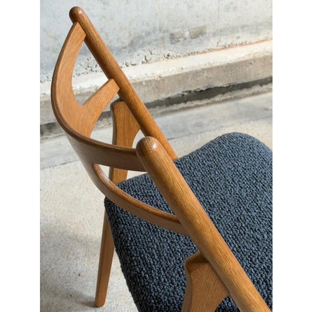 Brown CH29 Sawbuck Dining Chairs by Hans J. Wegner for Carl Hansen & Son, Denmark, 1950s, Set of 4 For Sale - Image 8 of 11