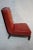 Early 21st Century Red Tufted Leather William Switzer Armless Chair Dauphin For Sale - Image 5 of 15
