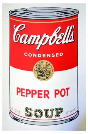 Sunday B. Morning after Andy Warhol, Campbell's Pepper Pot Soup, Silkscreen Print