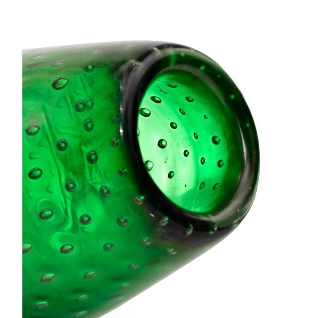 Bullicante Grass Glass Vase attributed to Archimede Seguso, 1950s For Sale - Image 4 of 5