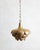 Beautiful solid brass lotus pendant light. This piece has been rewired with a fresh brass chain added. This pendant lamp...