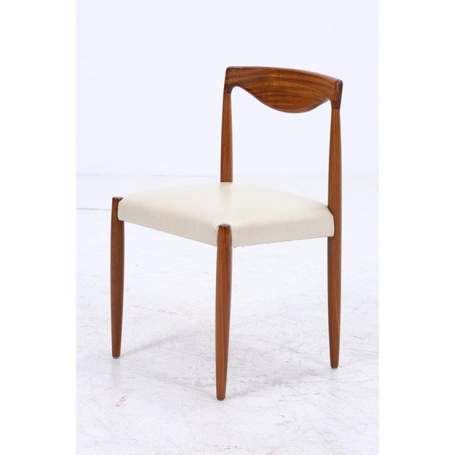 Mid-Century Danish Teak and Leather Bambi Series Chairs by Rolf Rastad & Adolf Relling for Gustav Bahus, Set of 4 For Sale - Image 12 of 13