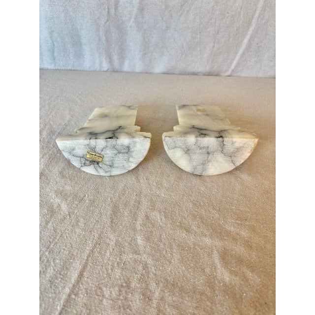 Mid 20th Century Italian Alabaster Column Bookends - A Pair For Sale - Image 12 of 12