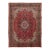 Red Vintage Heriz Handmade Wool Rug With Medallion Design For Sale