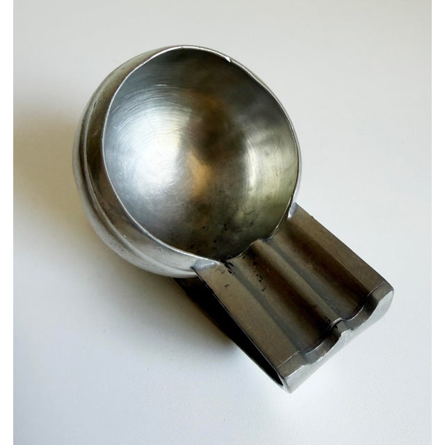 Metal Art Deco 1930's Banka Tinwerk Pewter Ashtray For Sale - Image 7 of 10