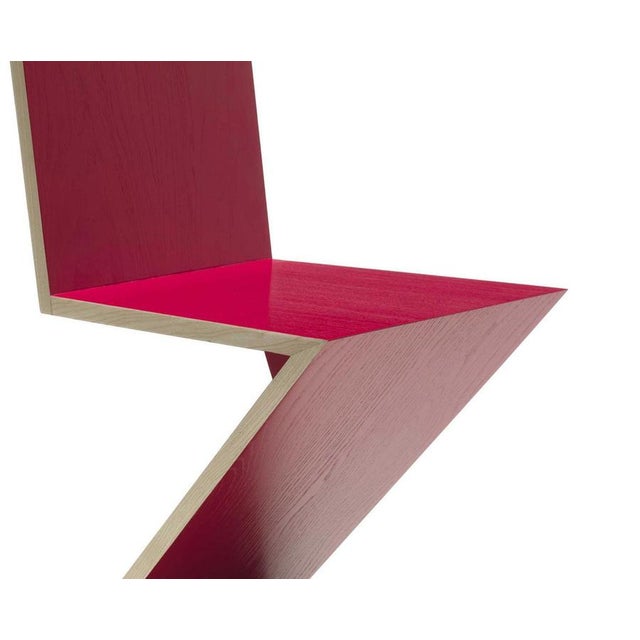 Red Zig Zag Chair by Gerrit Thomas Rietveld for Cassina For Sale - Image 8 of 16