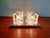 Ice Cube Square Ceiling Light in Chromed Metal and Glass from Peill & Putzler, 1970 For Sale - Image 9 of 17