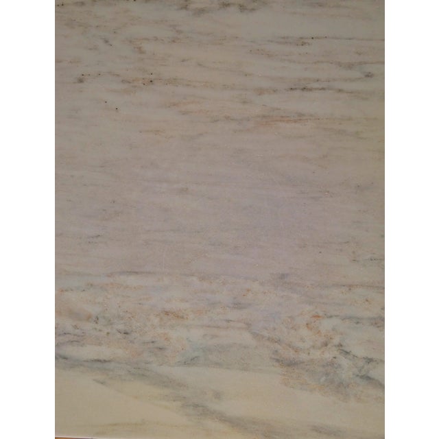 Brass and Marble Coffee Table, 1970s For Sale - Image 6 of 7