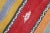 1990s Red Striped Hand Knotted Rug For Sale In Sacramento - Image 6 of 8