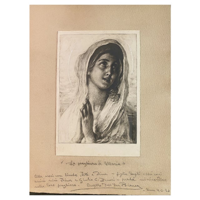 Angelo Dall'Oca Bianca, Mary's Prayer, Photographic Print with White Lead For Sale