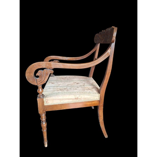 Charles X Style Armchairs in Wood, Early 1900s, Set of 2 For Sale - Image 3 of 18