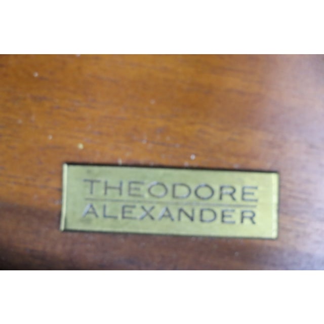 Brown Theodore Alexander Walnut Game Table For Sale - Image 8 of 16