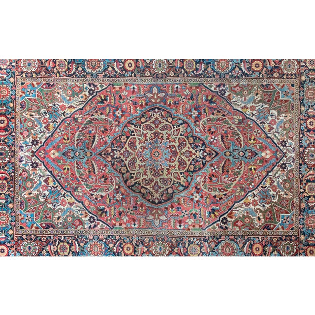 Early 20th Century Persian Heriz Rug For Sale - Image 15 of 16