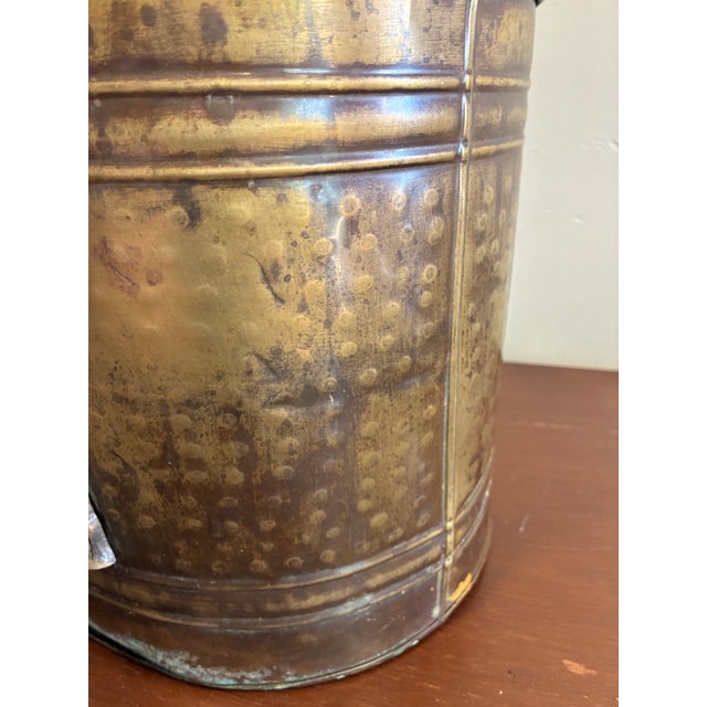 Vintage Brass Oval Jardiniere Planter Cachepot With Rope Detail For Sale - Image 10 of 15