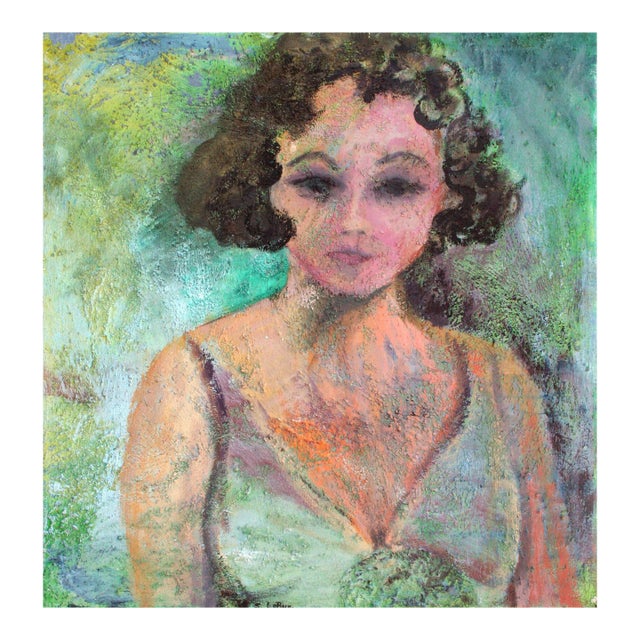 Modernist Self Portrait Figurative by Sandra LaBoue-Erba For Sale