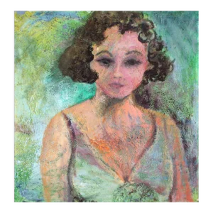 Modernist Self Portrait Figurative by Sandra LaBoue-Erba