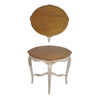Ethan Allen French Country Style Round Side Table For Sale